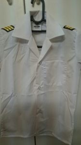 Kids Costumes to Hire - Pilot shirt - white (age 4)